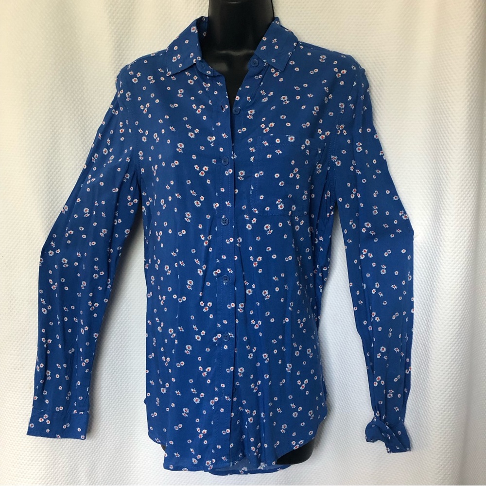 Beach Lunch Lounge button down shirt XS-S Blue
